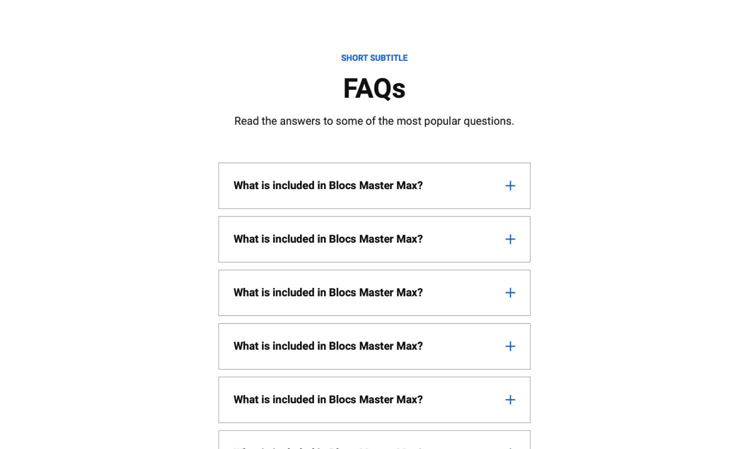faq frequently asked questions section design